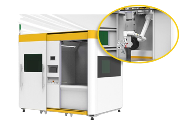 RI WD Collaborative closed dual welding station (hanging robot)